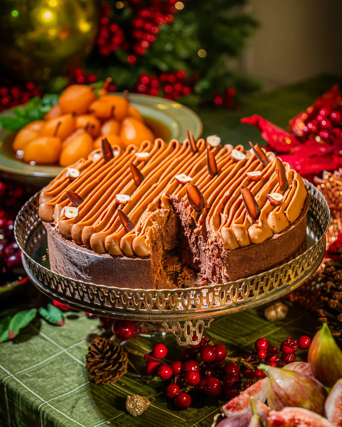 Torta de creme de avelãs